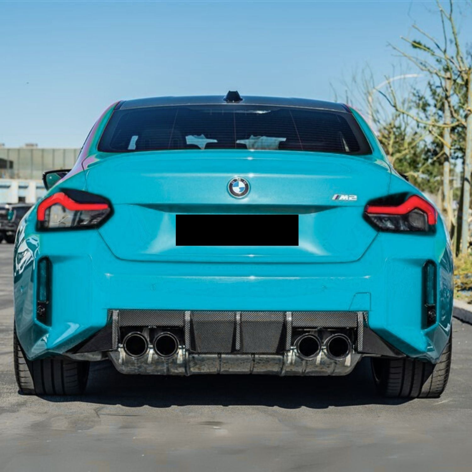 BMW M2 G87 Diffusore Posteriore in Carbonio Prepreg Nero Lucido di OPTIC (2023+)