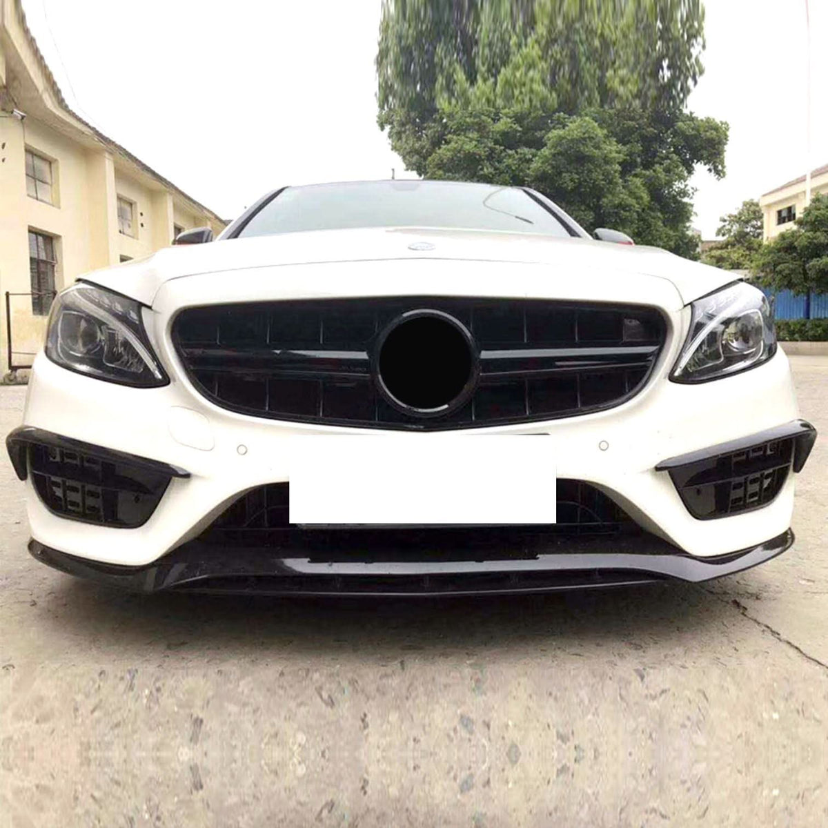 Mercedes Classe C W205 Stile C43 Nero Lucido Lip Anteriore (2015-2018)