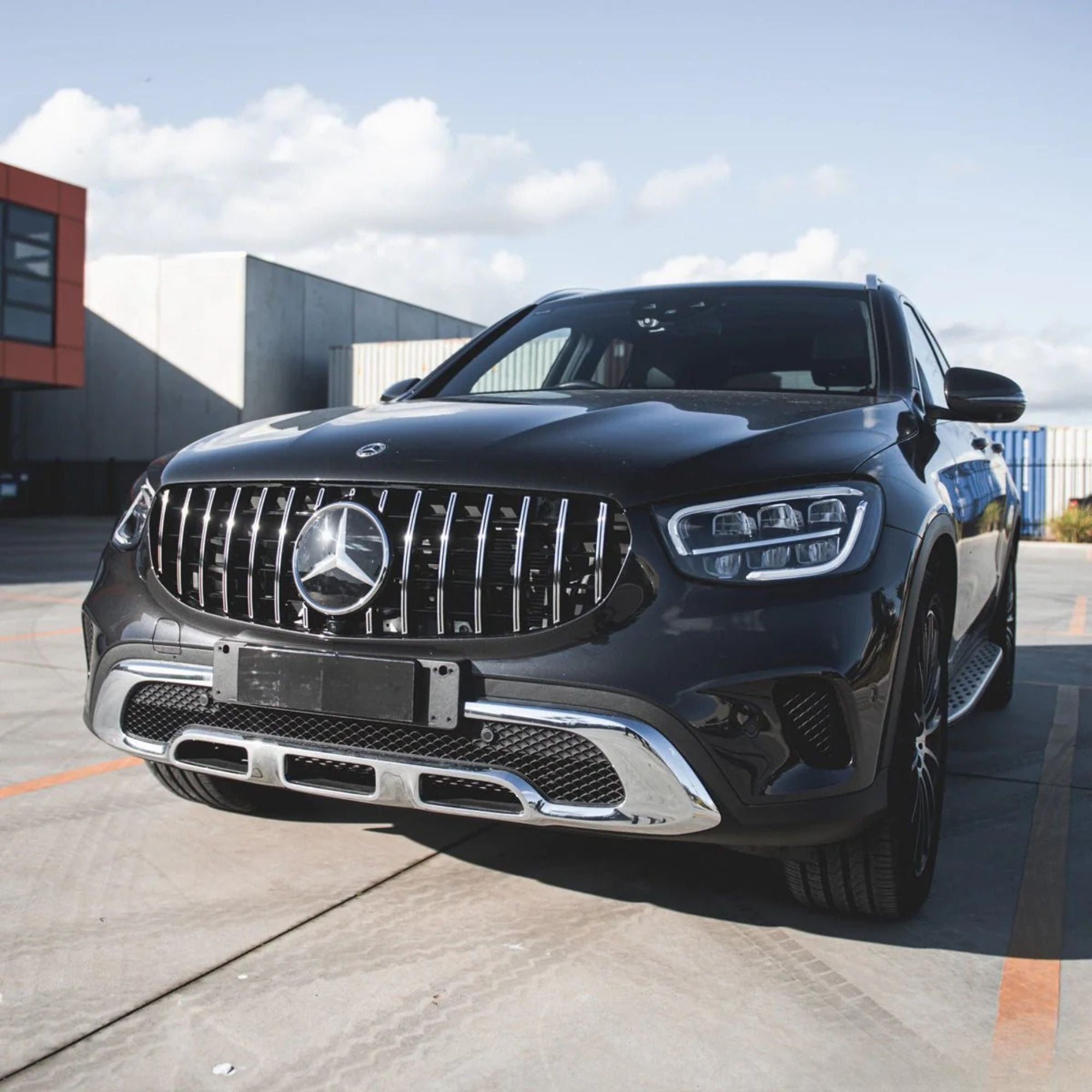 Mercedes GLC X253/C253 Facelift Griglia Panamericana GT Stile Nero Lucido (2019-2022)