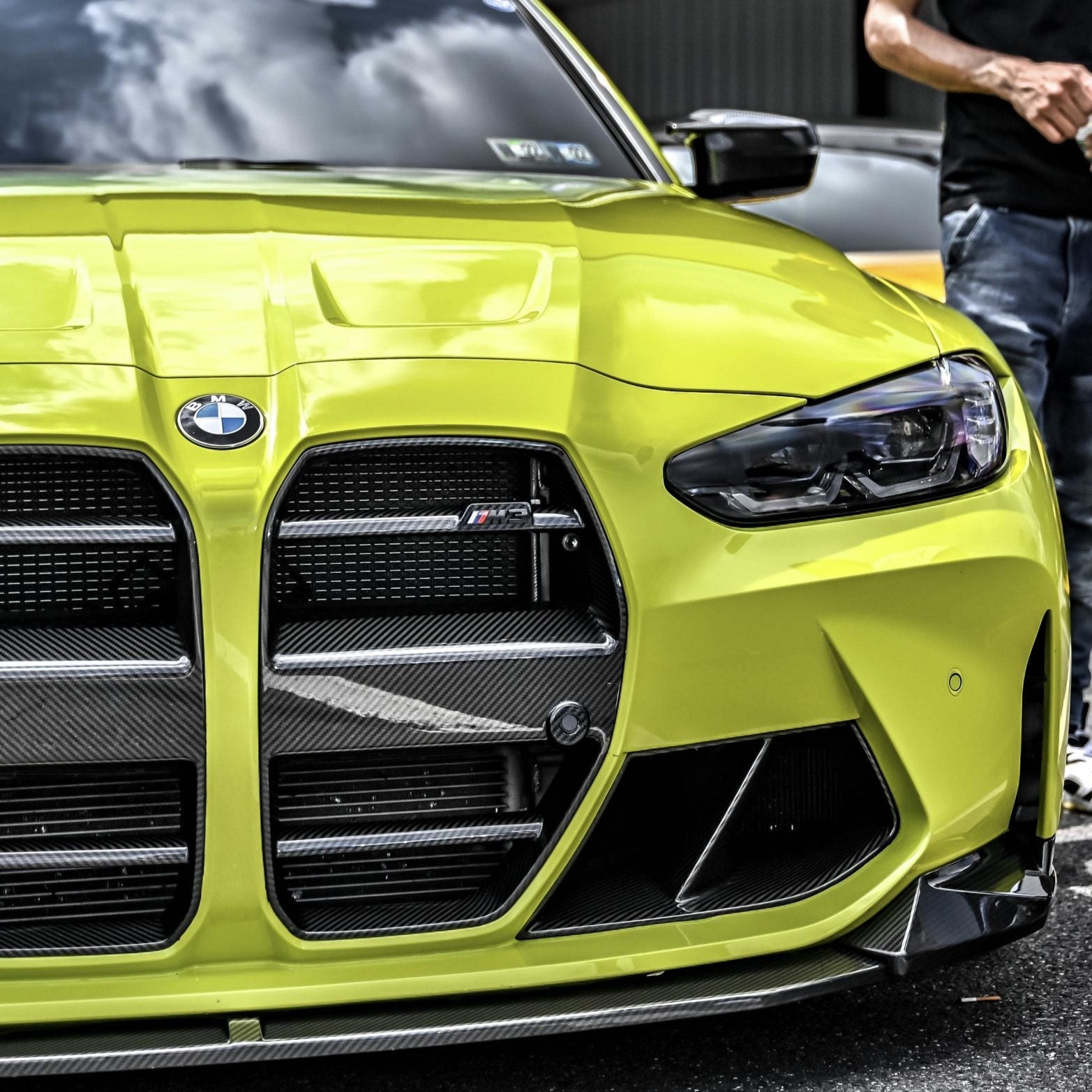 BMW M3 / M4 G80/G81/G82/G83 Griglia Anteriore GT in Carbonio Prepreg Secco di OPTIC (2021+)