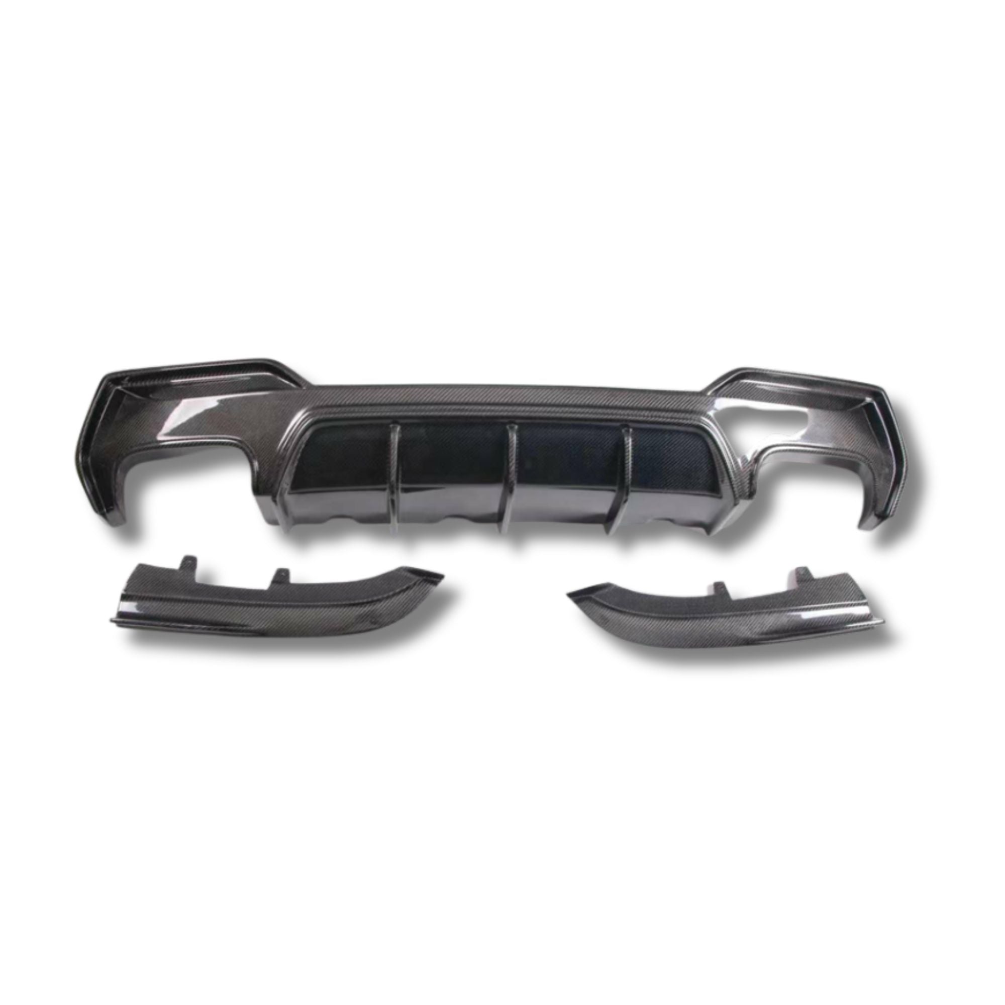 BMW Serie 4 G22 G23 Diffusore Posteriore 3D Stile in Carbonio Prepreg Nero Lucido di OPTIC (2020+)