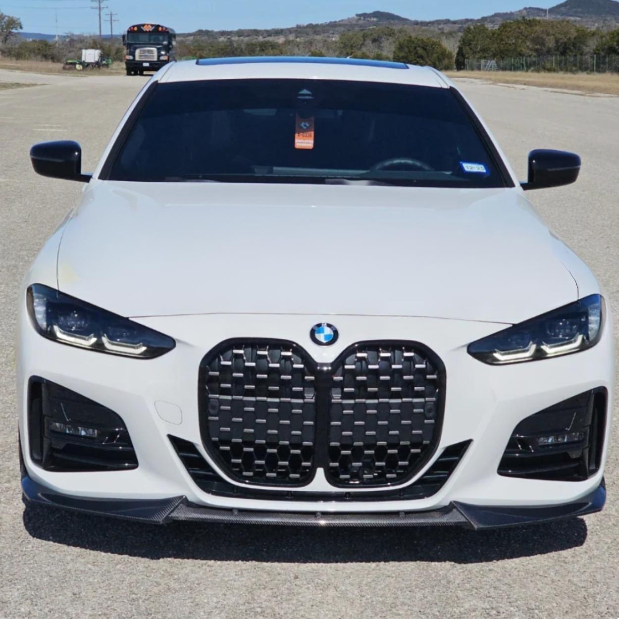 BMW Serie 4 G22 G23 M Sport Carbonio Stile Fd Lip Anteriore (2020+)