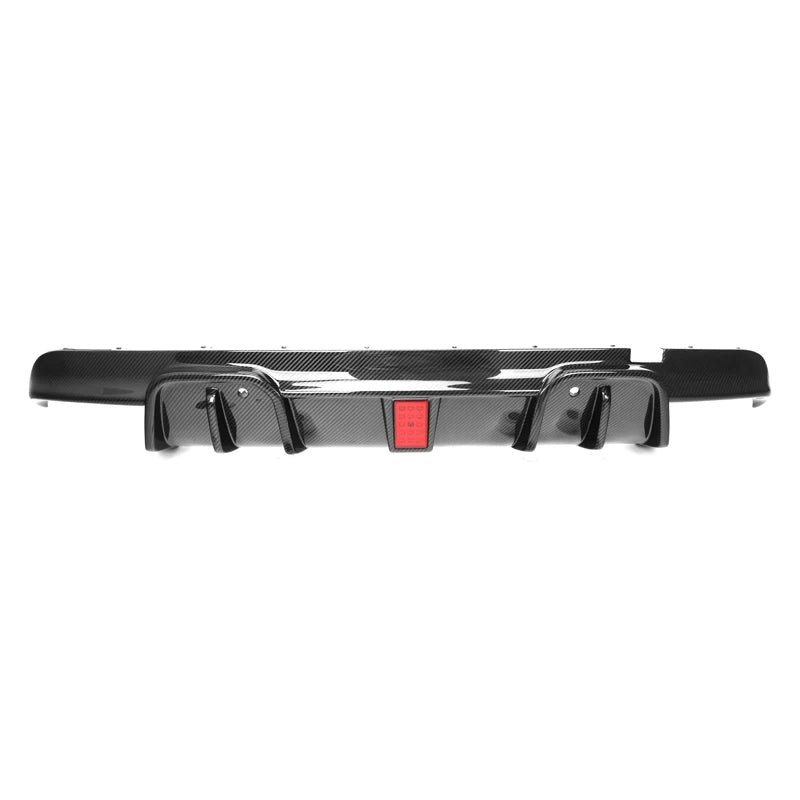 BMW X5M F95 X6M F96 Pre-Preg Dry Carbon Fibre LED Rear Diffuser By OPTIC (2019-2022)