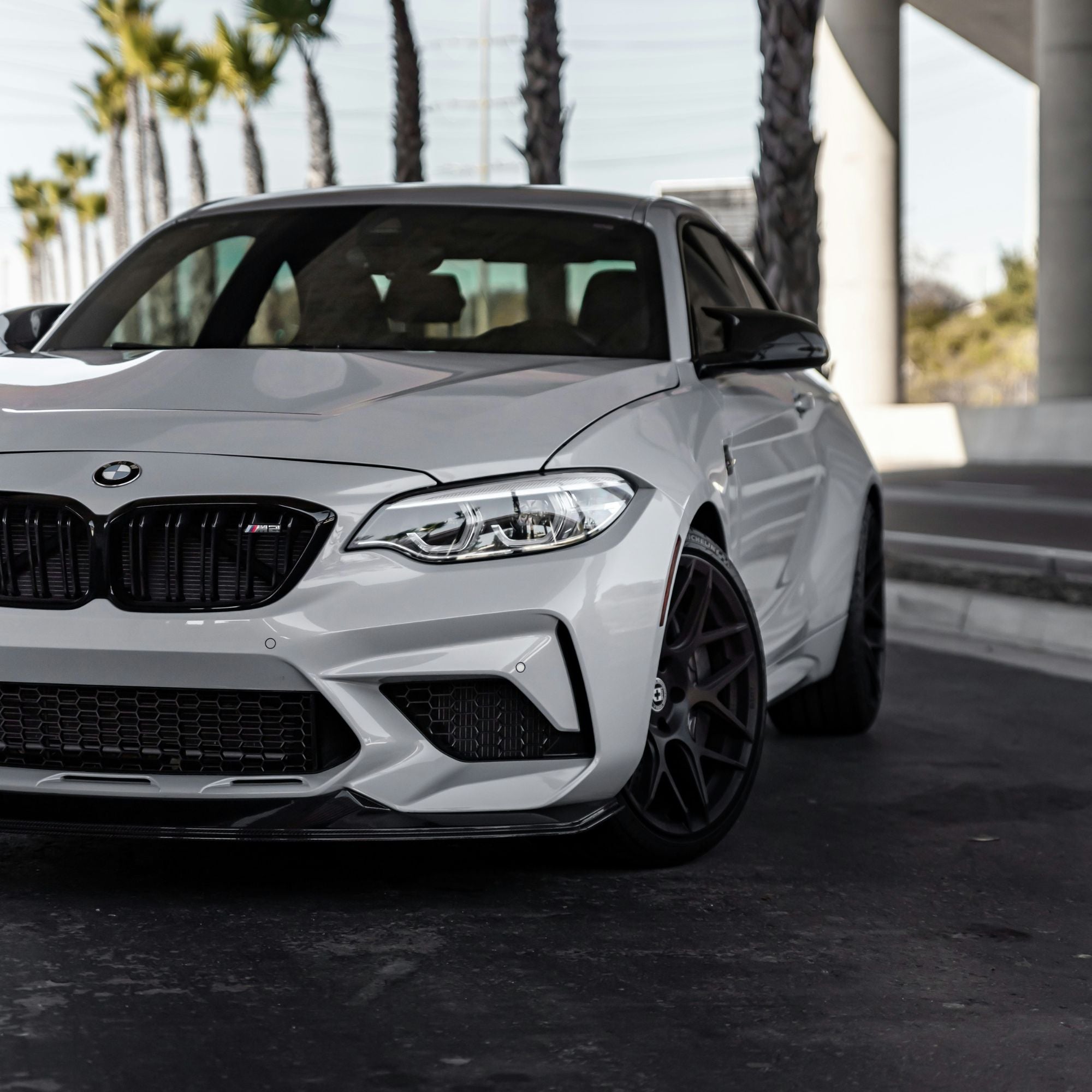 BMW 2 Series & M2 Gloss Black Double Slat Front Grills F22 F23 F87