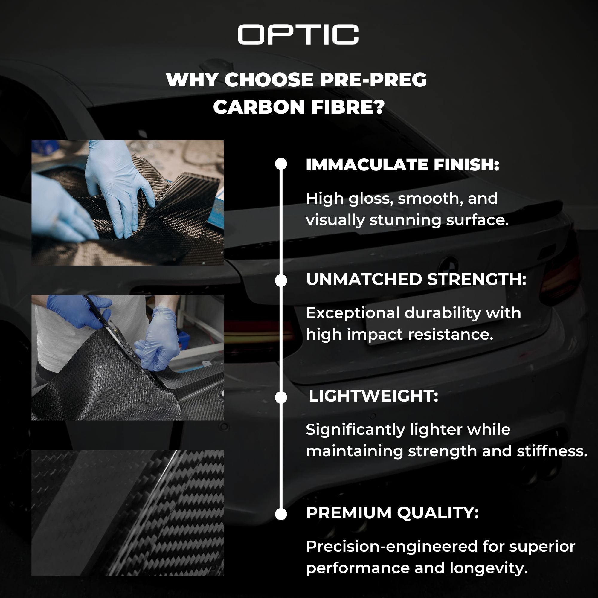 Minigonne Laterali in Carbonio Prepreg Stile Mt per BMW Serie 1 & 2 F20/F21/F22/F23 LCI (2015-2019)