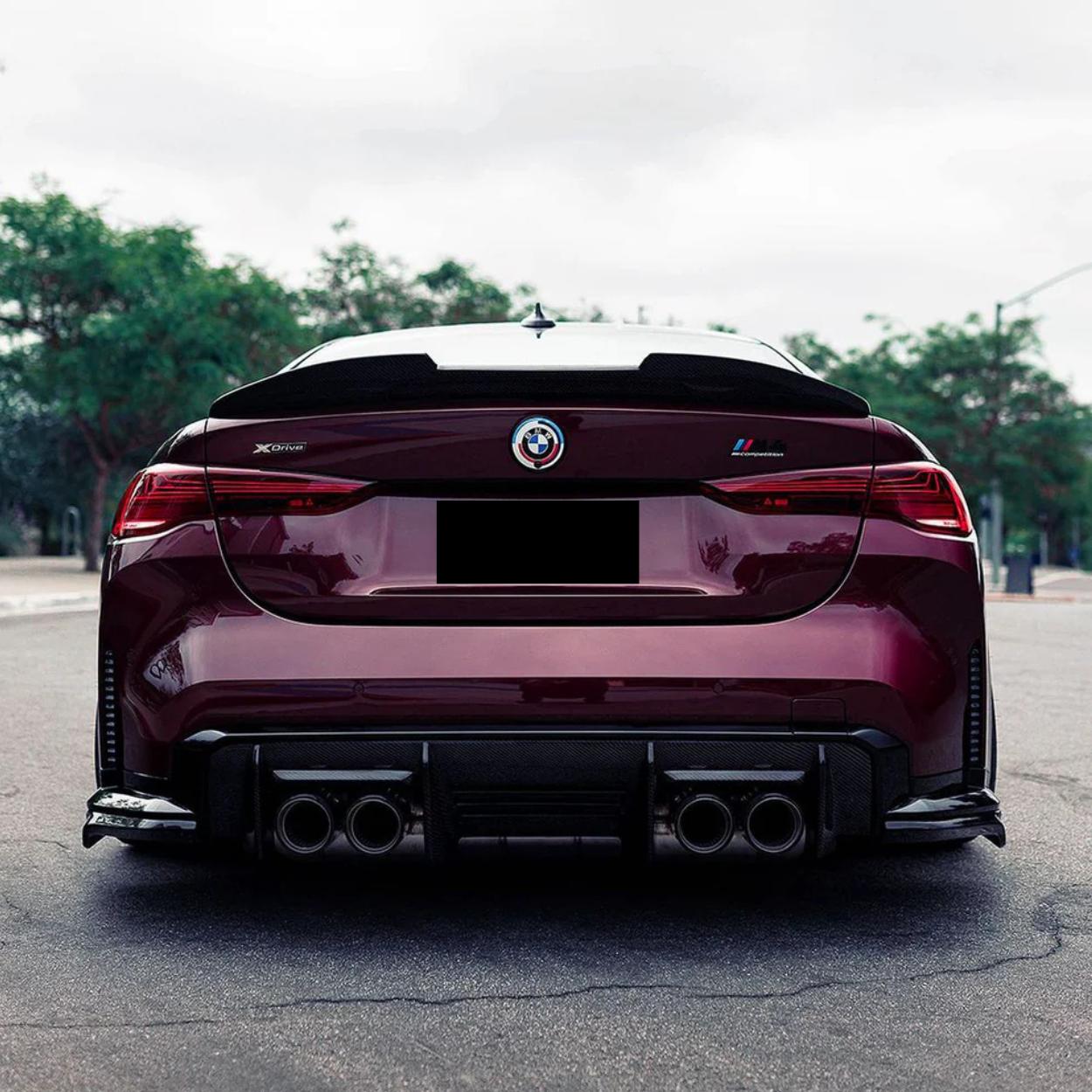BMW Serie 4 G22 / M4 G82 Spoiler Posteriore Ducktail PSM Stile Nero Lucido (2020+)