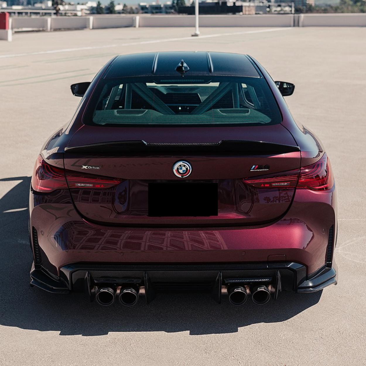 BMW Serie 4 G22 / M4 G82 Spoiler Posteriore Ducktail Stile Psm in Carbonio Prepreg by OPTIC (2020+)
