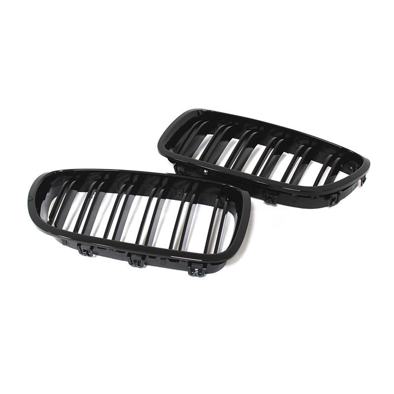 BMW Serie 5 / M5 F10/F11 Griglie Anteriori Doppia Barra Nero Lucido (2010-2017)