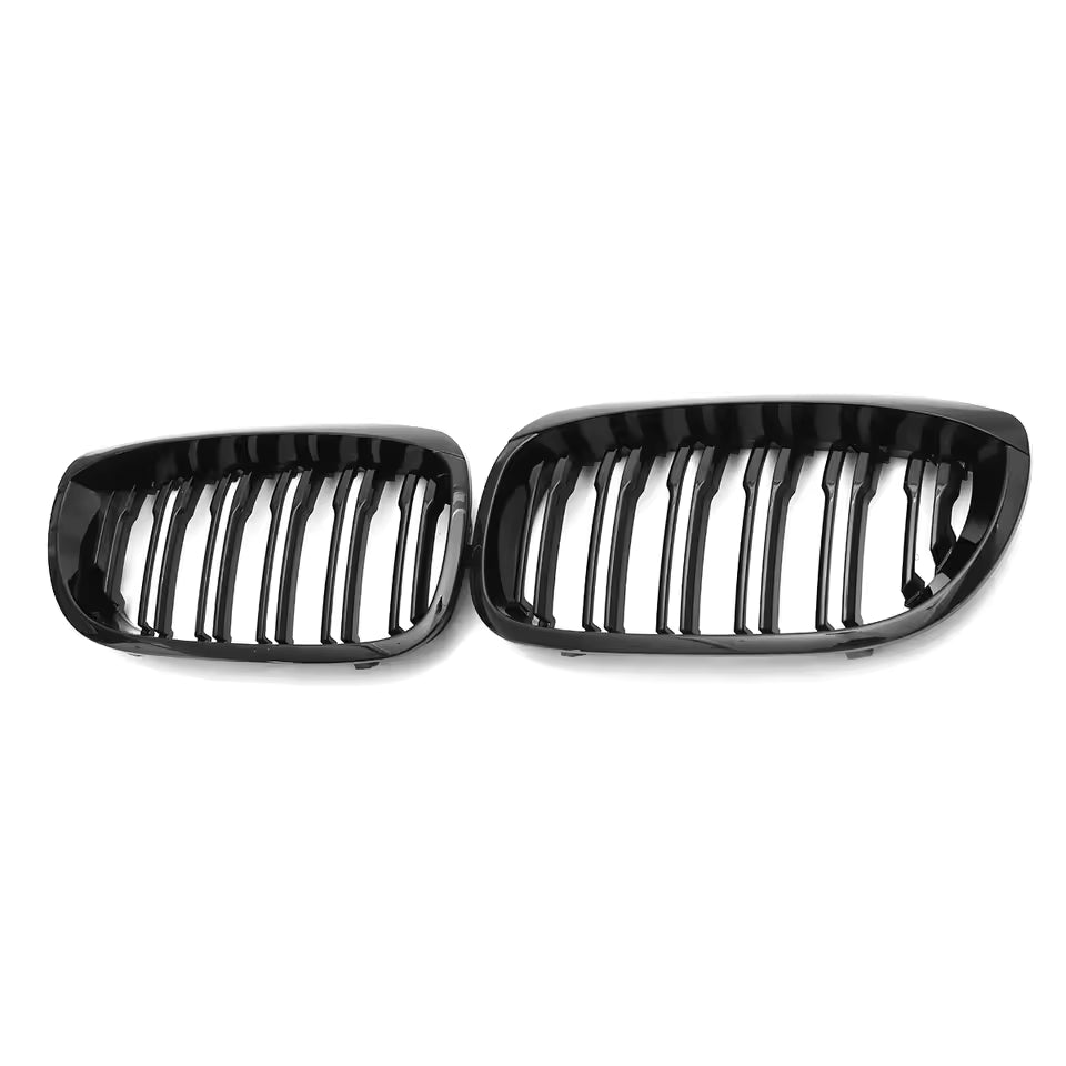 BMW Serie 3 E46 2 Porte Griglia Anteriore Doppia Barra Nero Lucido (2003-2006)