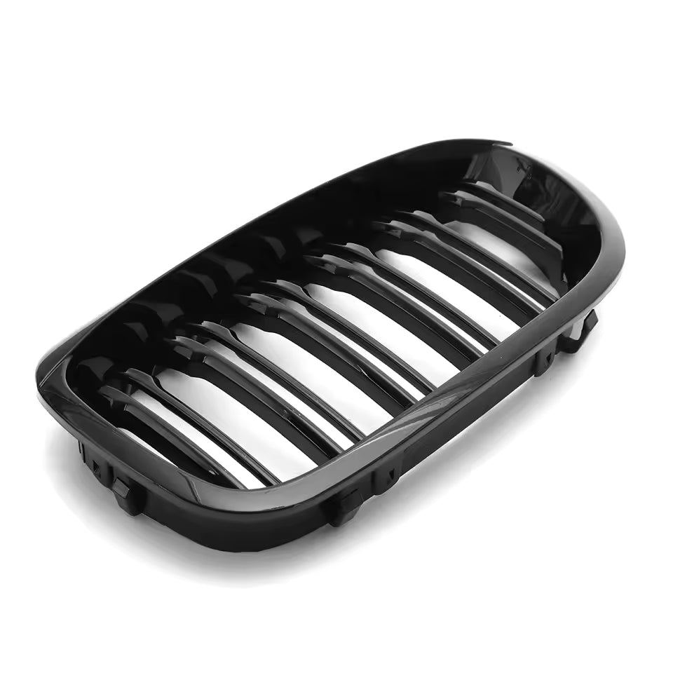 BMW Serie 3 E46 2 Porte Griglia Anteriore Doppia Barra Nero Lucido (2003-2006)