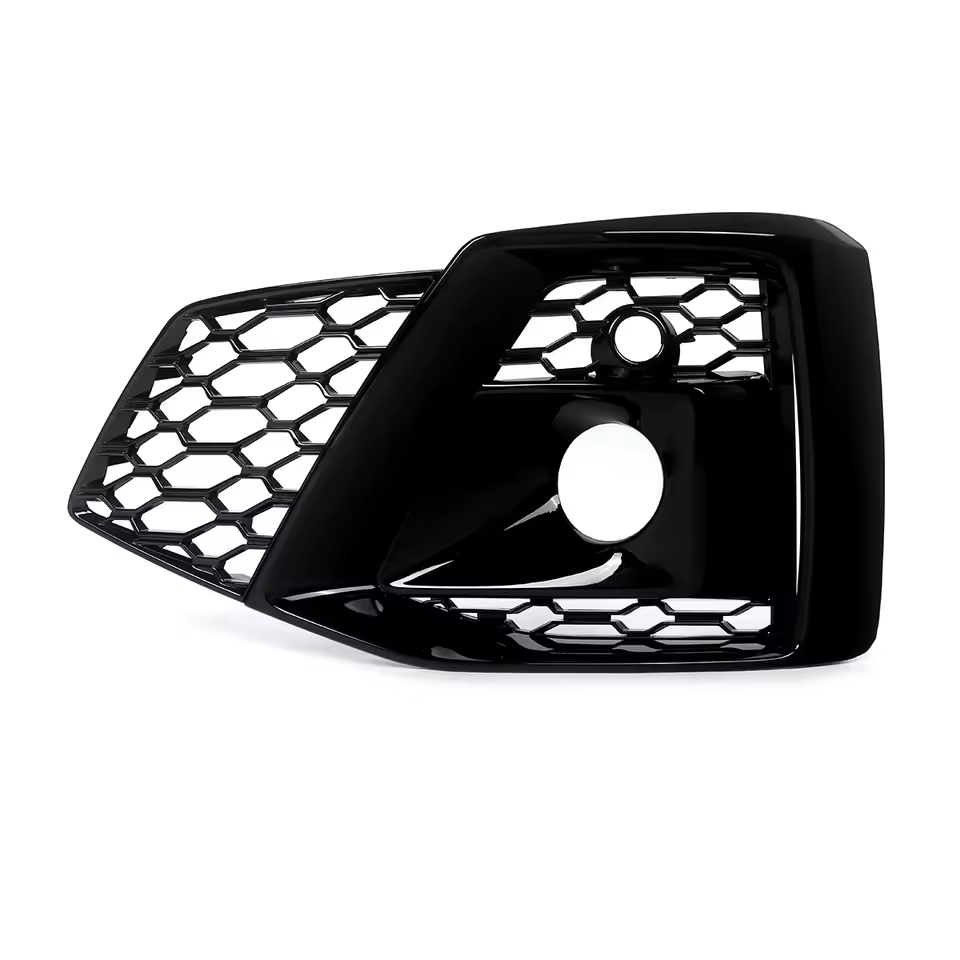 Audi A5/S5 B9.5 Gloss Black Fog Light Grills (2020-2024)