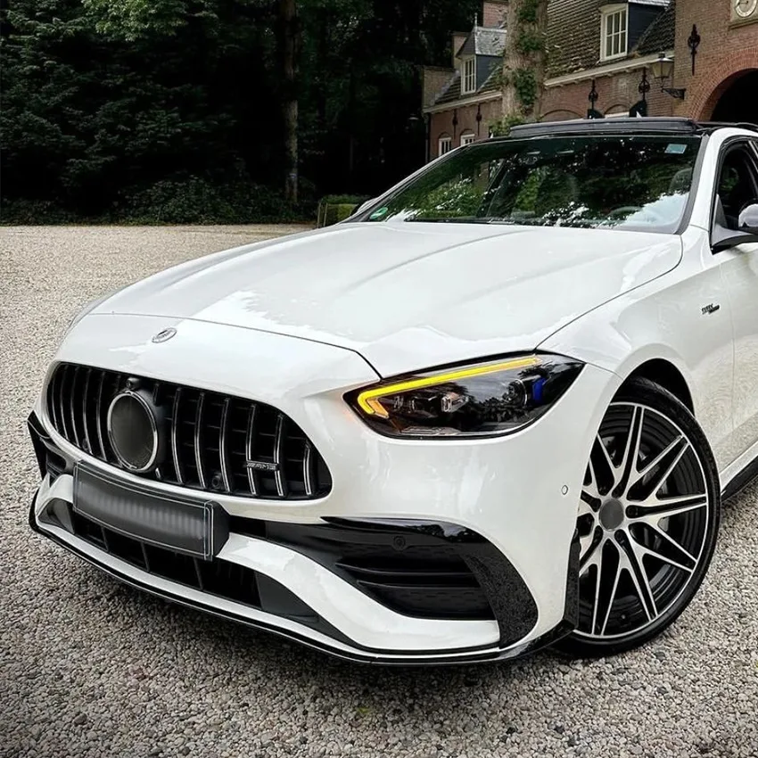 Mercedes Classe C W206 Stile AMG Nero Lucido Lip Anteriore (2022+)