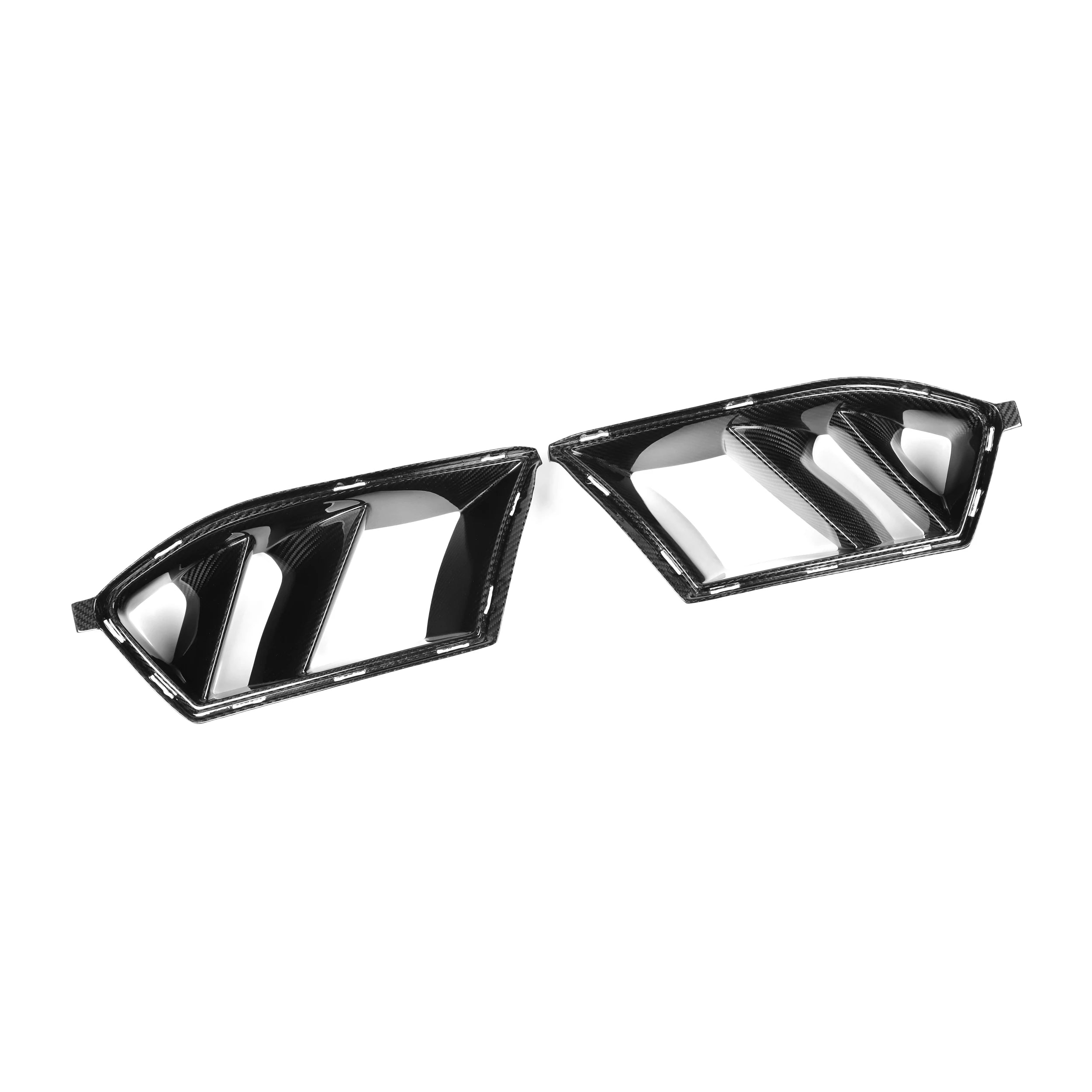 BMW M3 / M4 G80/G81/G82/G83 Prepreg Carbonio Pre-Preg Nero Lucido Condotti Paraurti di OPTIC (2021+)