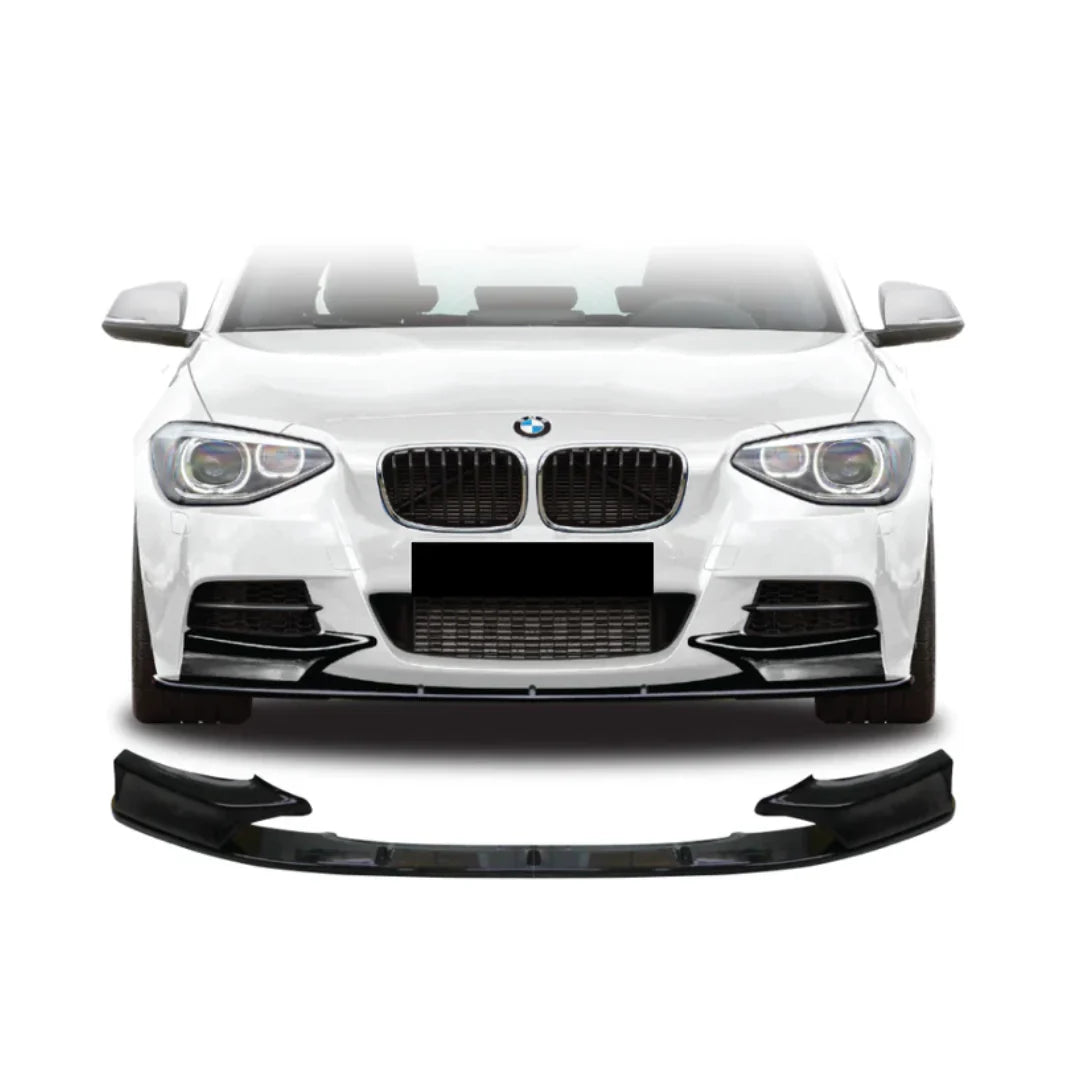 BMW Serie 1 F20/F21 PRE-LCI M-Sport Lip Anteriore Nero Lucido (2011-2014)
