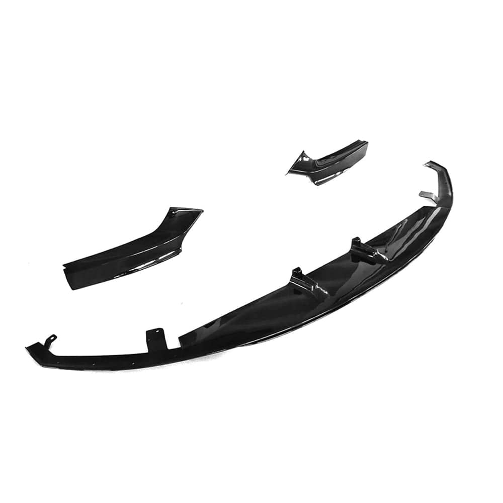 BMW 2 SERIES F22/F23 GLOSS BLACK SPLITTER - MP STYLE - BLAK BY CT CARBON