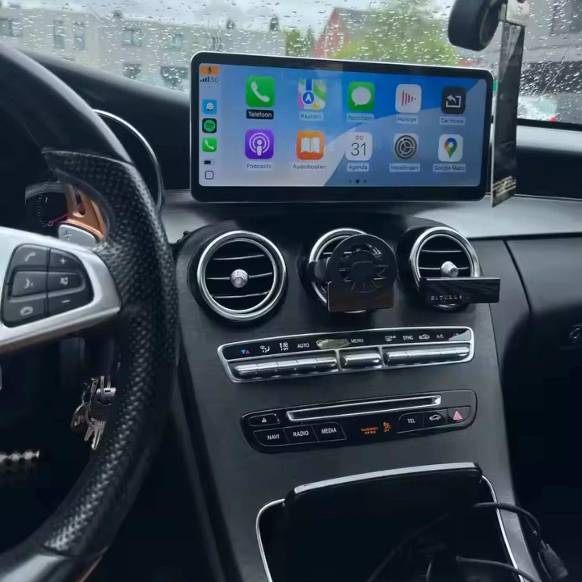 Mercedes Classe C/GLC | W205/X253 | 12.3" Display Touchscreen Apple CarPlay/Android Auto | (2014-2019)
