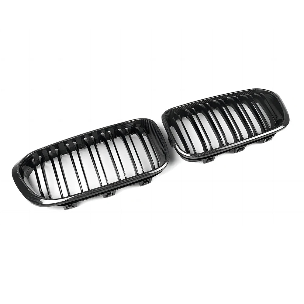 Carbon Fibre Double Slat Front Grills For 1 Series LCI F20 F21 (2015-2019) - Avoro Design