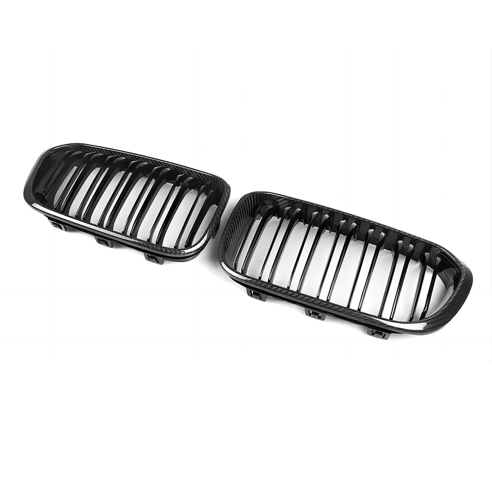 Carbon Fibre Double Slat Front Grills For 1 Series LCI F20 F21 (2015-2019) - Avoro Design