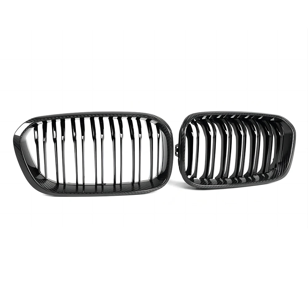 Carbon Fibre Double Slat Front Grills For 1 Series LCI F20 F21 (2015-2019) - Avoro Design