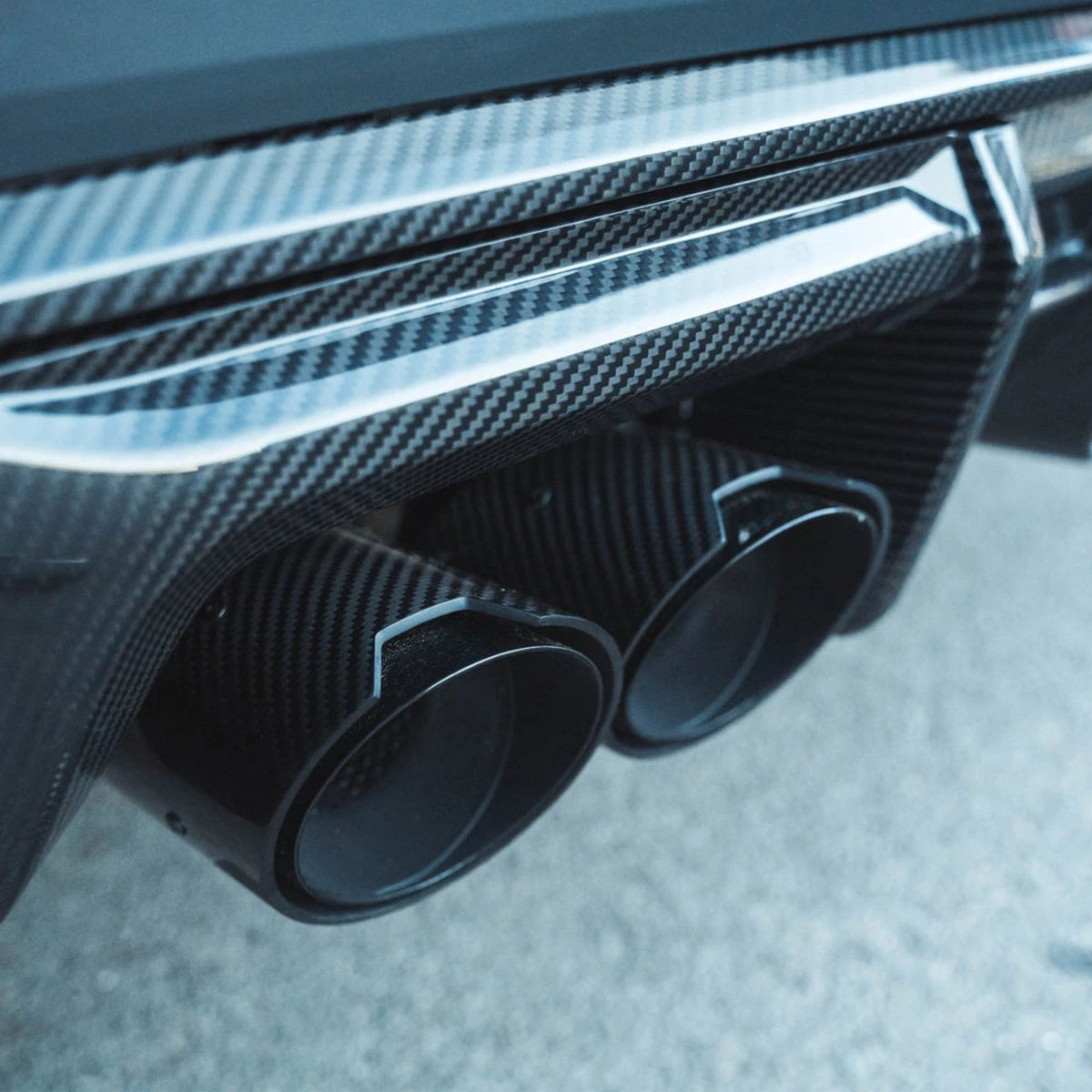 BMW M3 G80/G81 | M4 G82/G83 Terminali di scarico in carbonio taglio obliquo