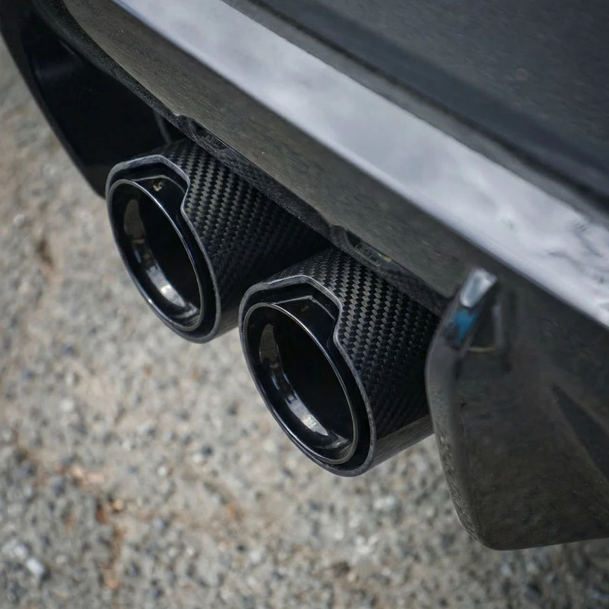BMW M2 G87 Straight Cut Carbon Exhaust Tips