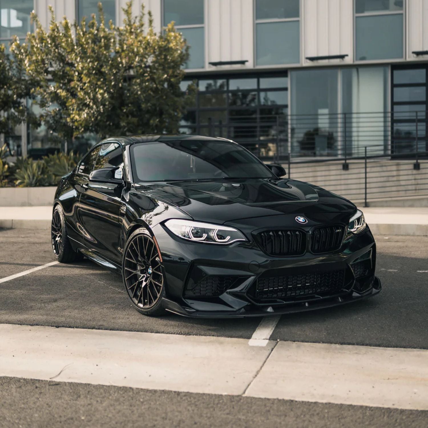 BMW M2 F87 Lip Anteriore Paraurti in Carbonio Stile 3D (2015-2018)