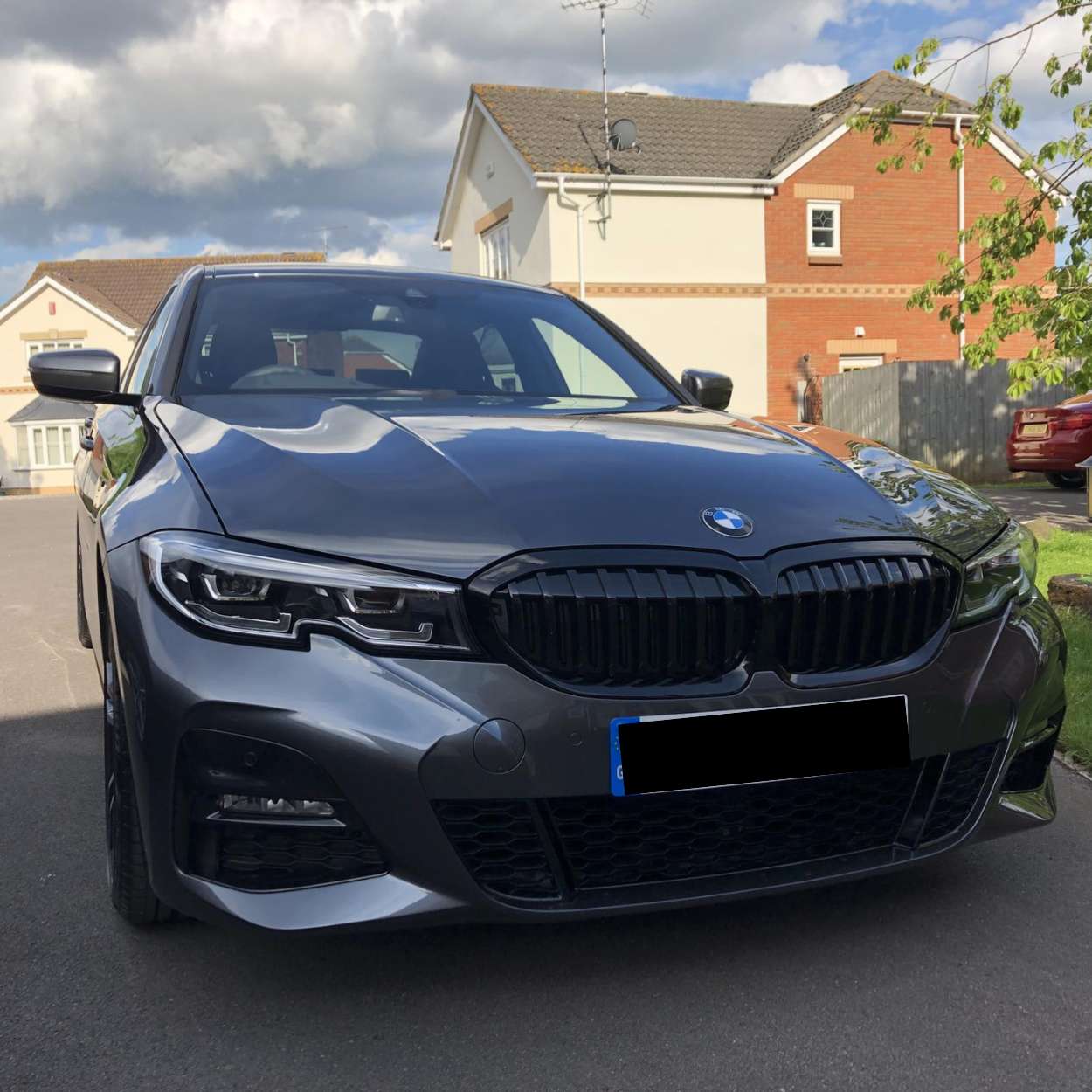 BMW Serie 3 G20/G21 Pre-LCI Griglia Nero Lucido Barra Singola (2019-2022)