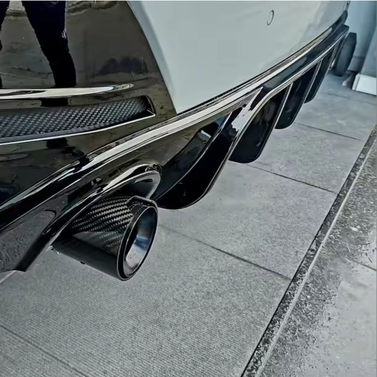 BMW Serie 3 G20/G21 | 320D/330i/320i Terminali di scarico in carbonio taglio dritto