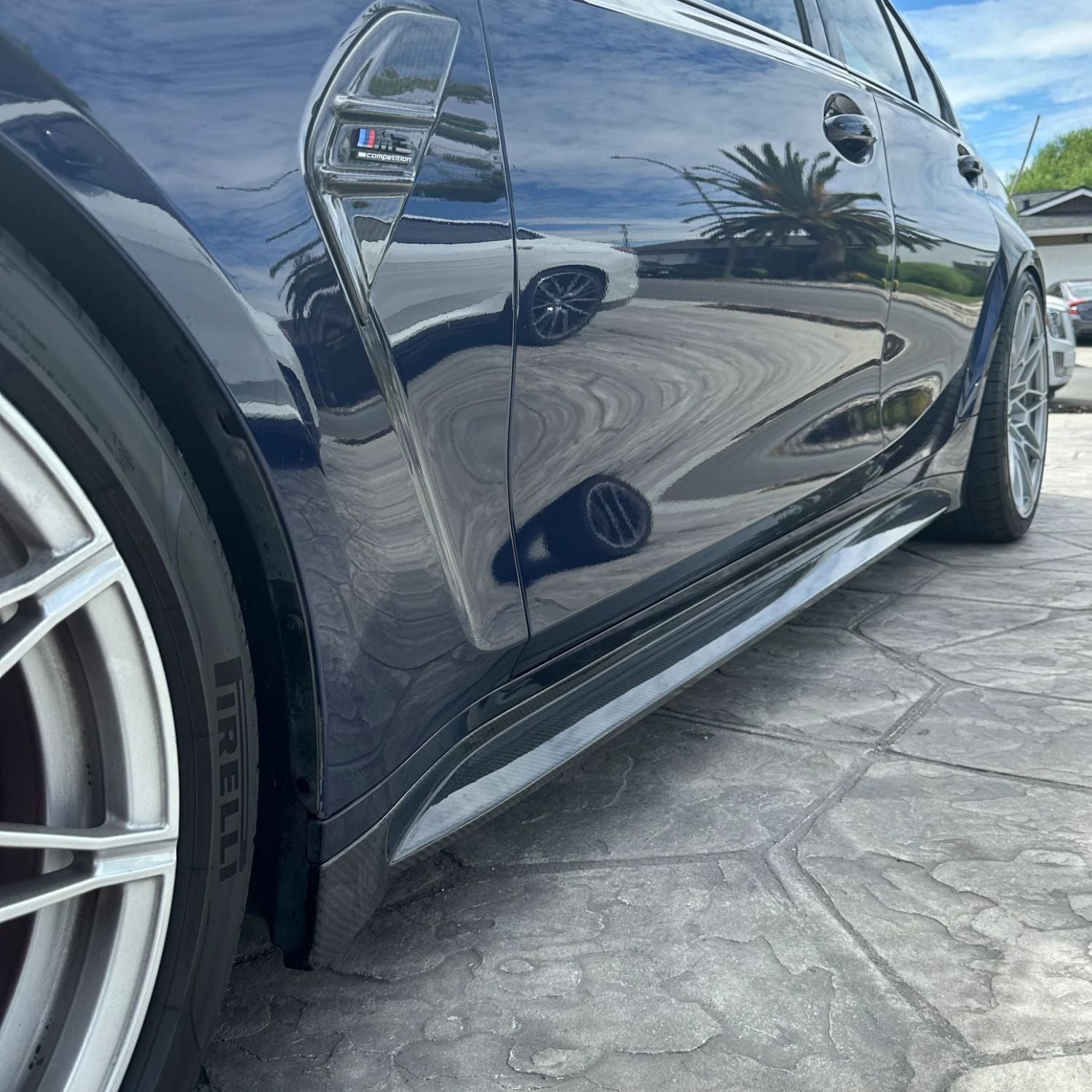 BMW M3 G80 G81 / M4 G82 G83 Minigonne Laterali Stile OEM in Carbonio Prepreg By OPTIC (2021+)