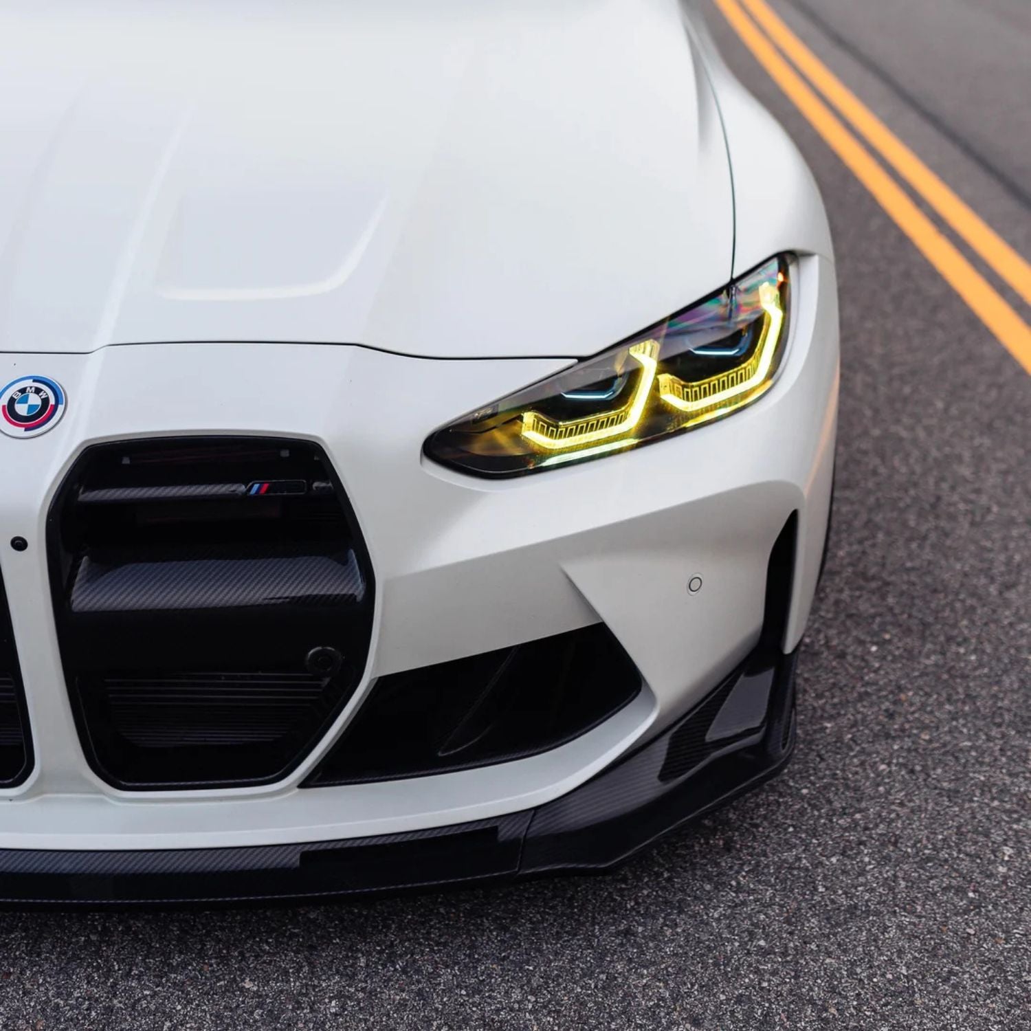 Set Modulo Luci LED DRL Gialle Stile CSL per BMW M3 G80/G81 & M4 G82/G83