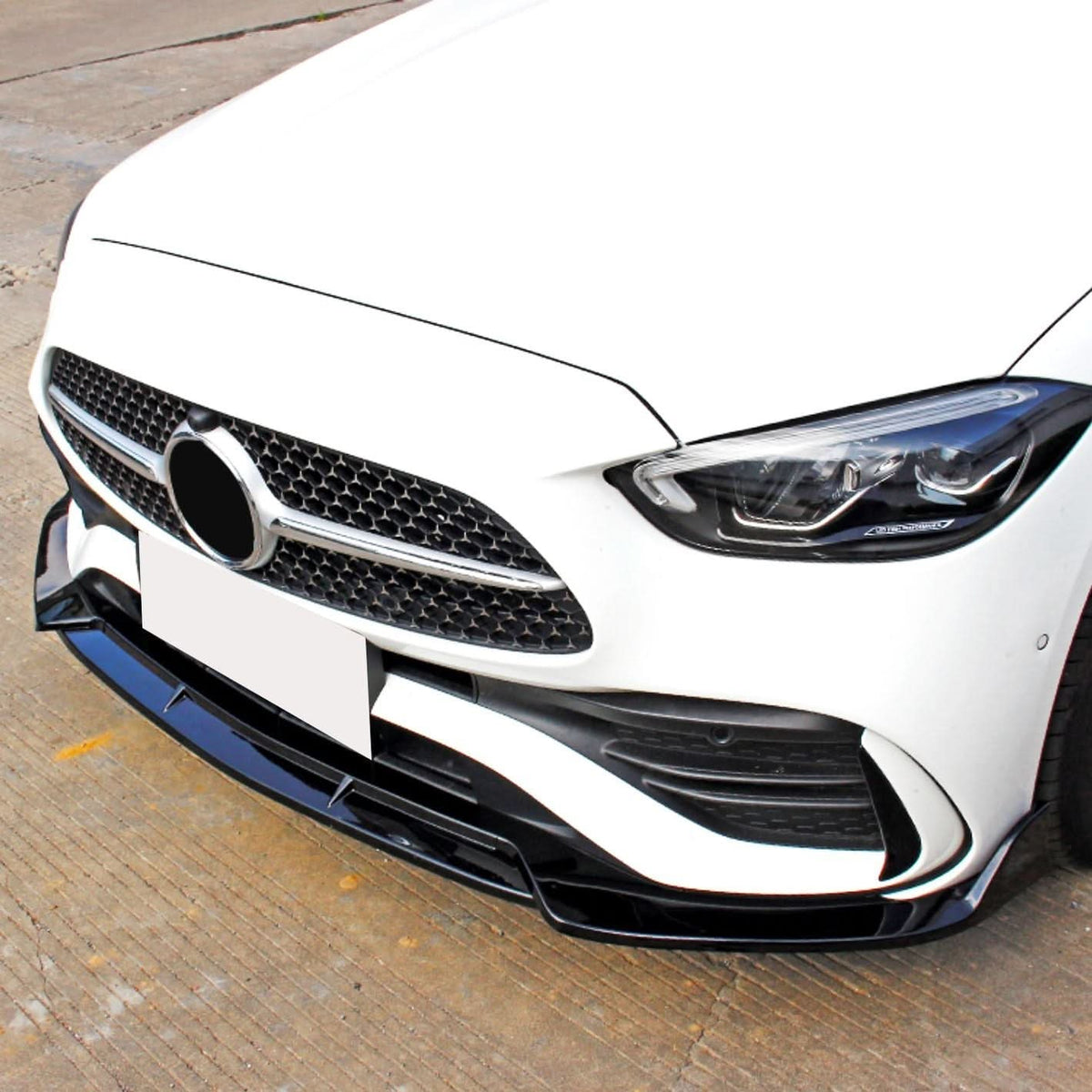 Mercedes Classe C W206 Stile B3 Nero Lucido Lip Anteriore (2022+)