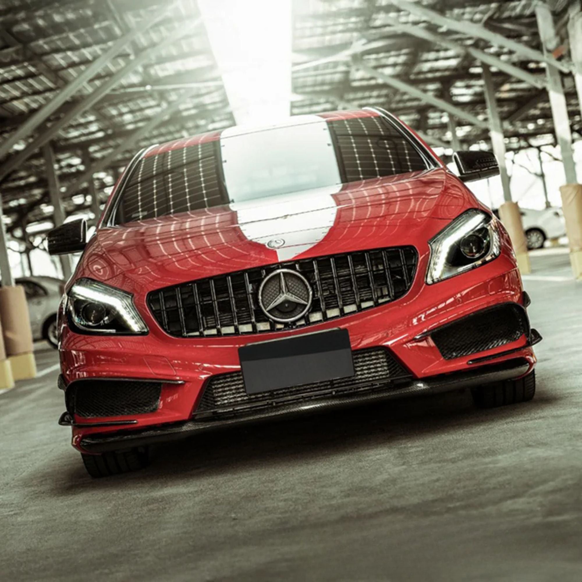 Mercedes A-Class W176 Griglia Panamericana GT Stile Nero Lucido (2012-2015)
