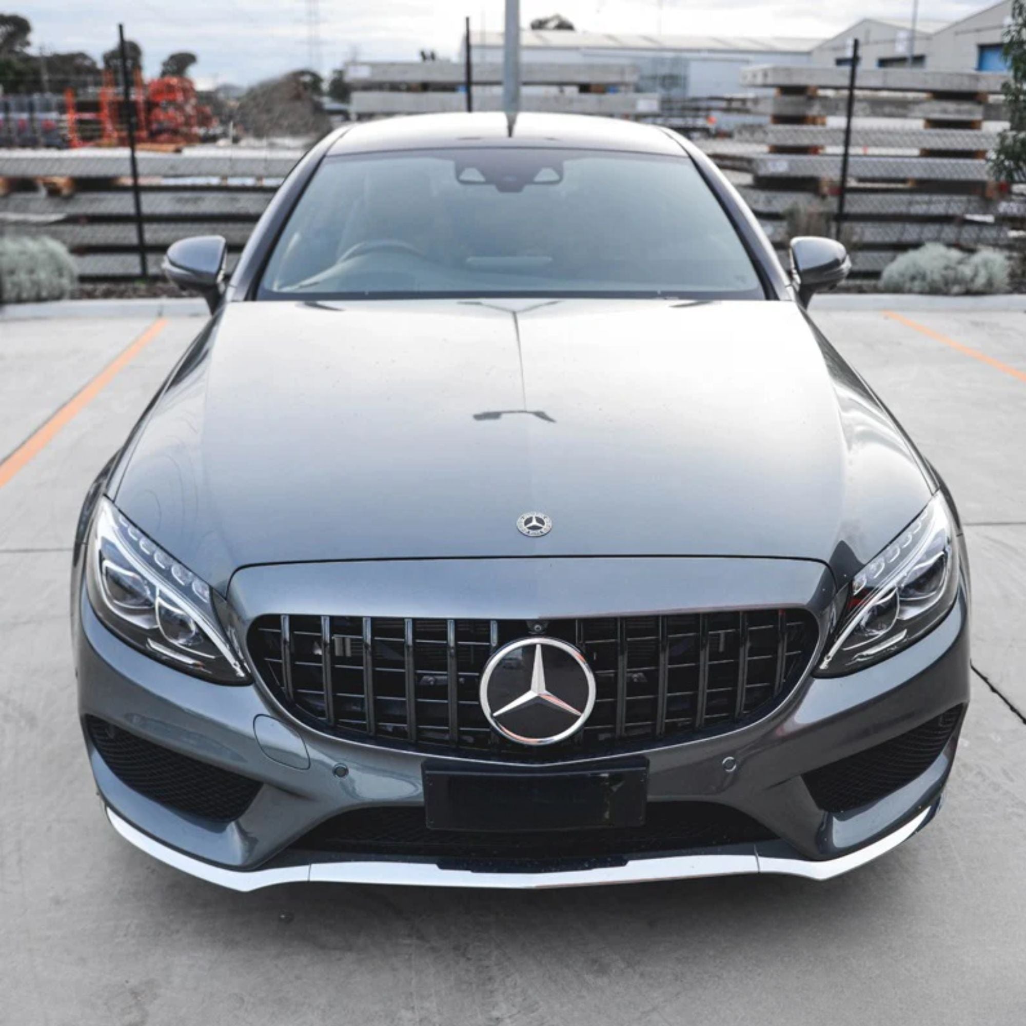 Mercedes C-Class C63 W205/C205 Griglia Panamericana GT Stile Nero Lucido (2019-2021)
