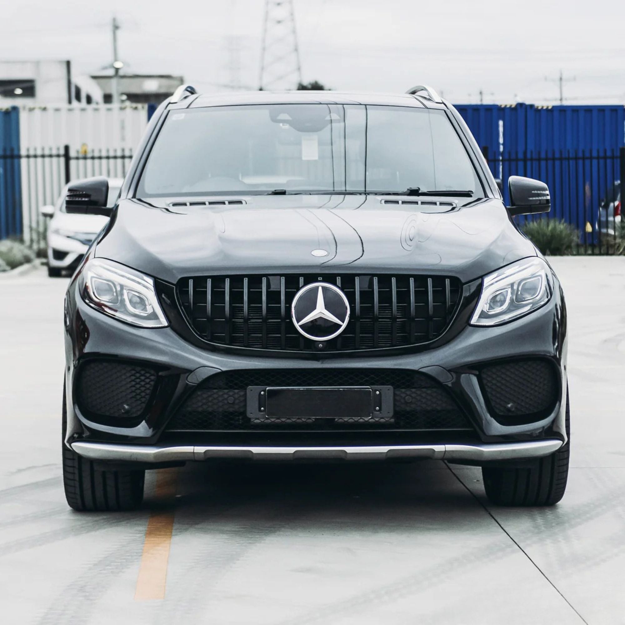 Mercedes GLE W166 SUV Griglia Panamericana GT Stile Nero Lucido (2015-2019)