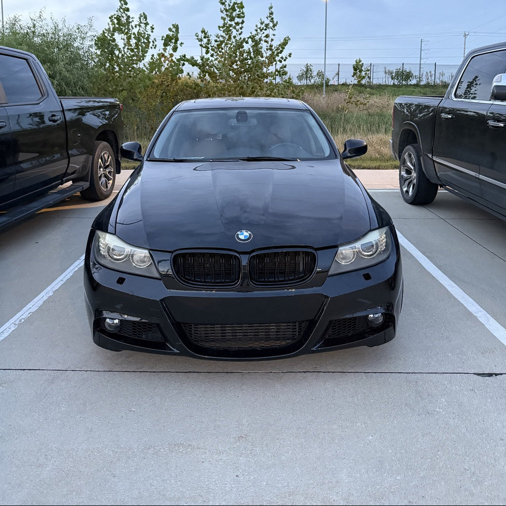 BMW Serie 3 E90/E91 LCI Griglie Anteriori Doppia Barra Nero Lucido (2009-2013)