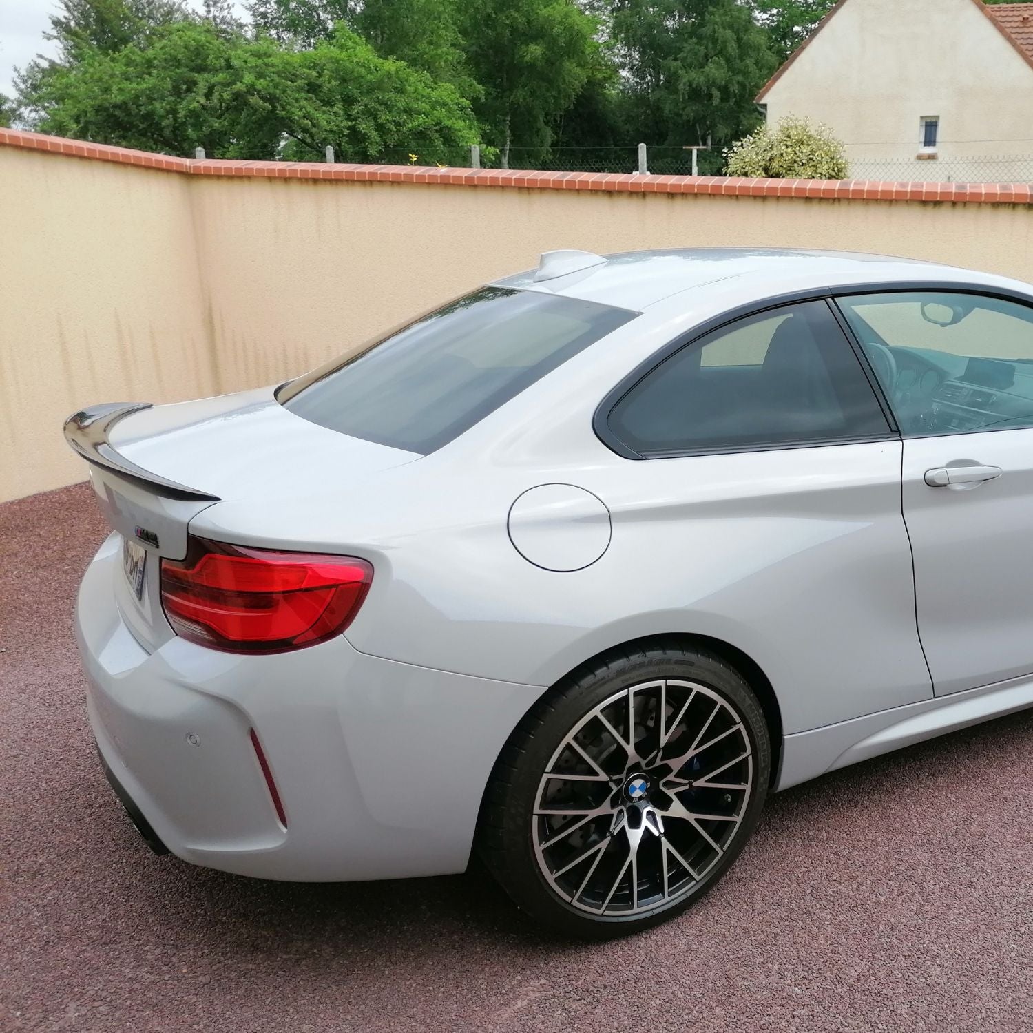 BMW Serie 2 & M2 F22 F87 Spoiler Posteriore Mp Stile in Carbonio Prepreg Nero Lucido di OPTIC (2014-2021)