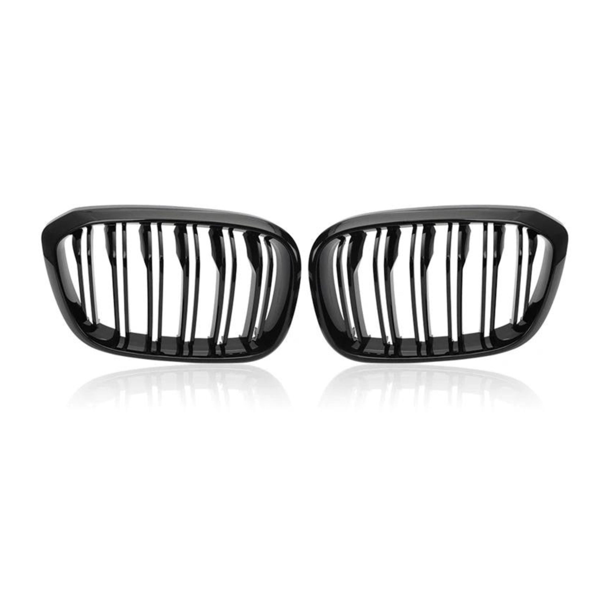 X3 & X4 Gloss Black Double Slat Front Grills G01 G02 G08 (2018-2021) - Avoro Design