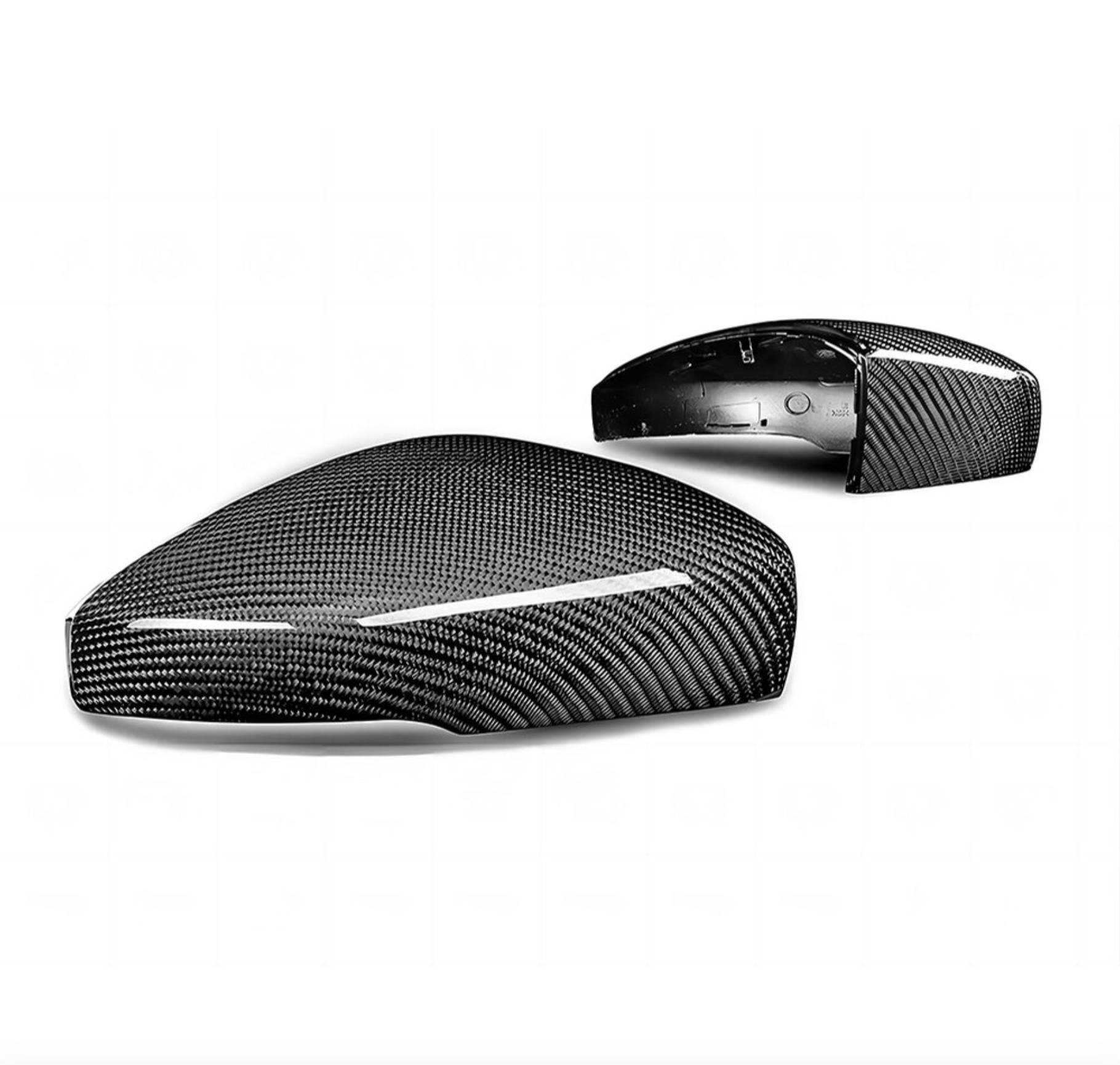 Polo MK5 6R 6C Carbon Fibre Replacement Wing Mirror Covers (2009-2017) - Avoro Design