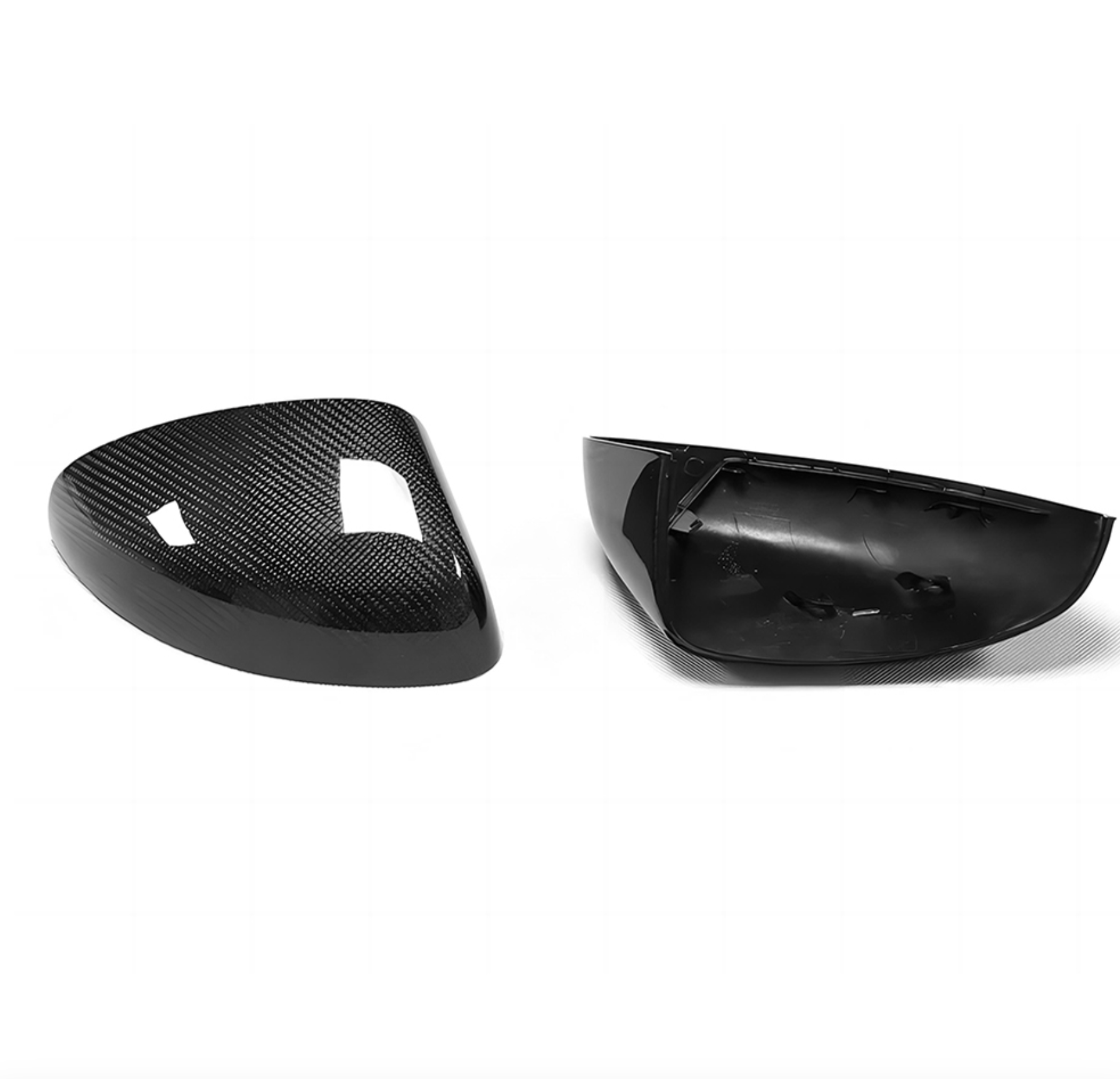 A1 Carbon Fibre Replacement Wing Mirror Covers (2010-2018) - Avoro Design